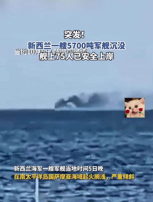 突发!新西兰一军舰起火