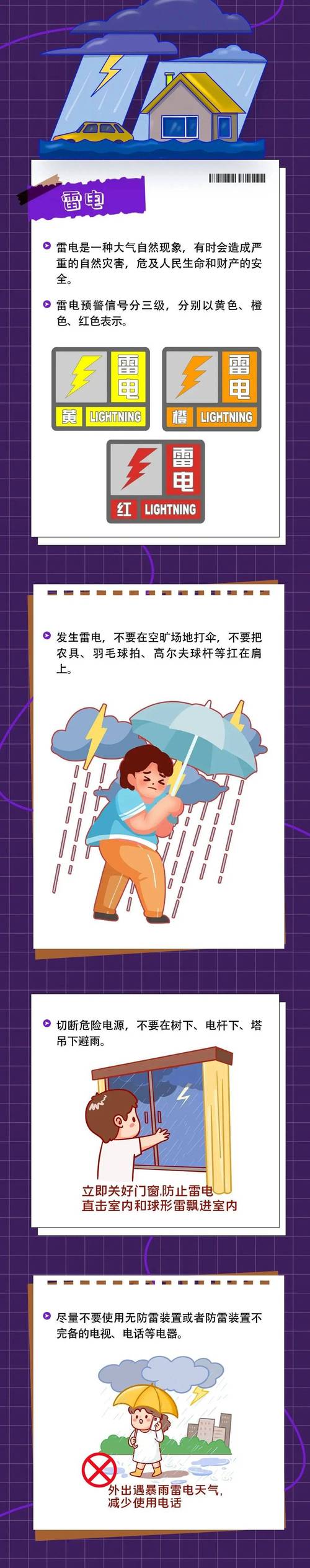 雷电高发期,这些防雷知识需get
