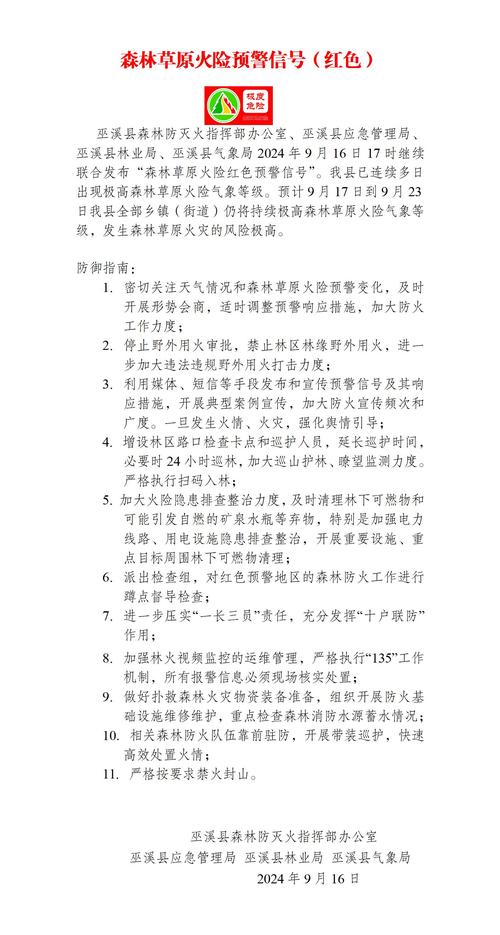 青海省乌兰县发布森林(草原)火险黄色预警
