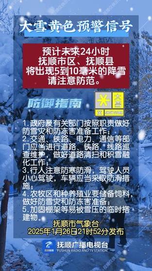 辽宁省铁岭市发布大雪黄色预警