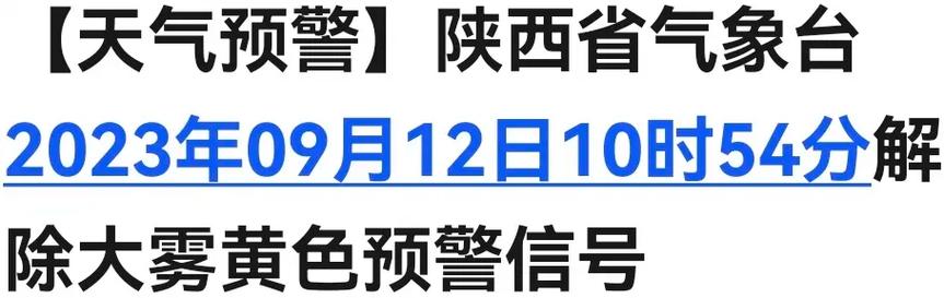 陕西省宜君县发布大雾黄色预警_7