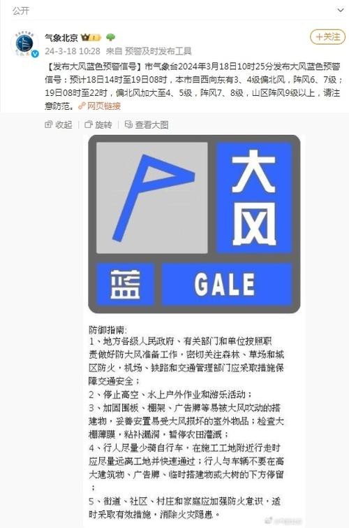 黑龙江省北安市发布大风蓝色预警_4