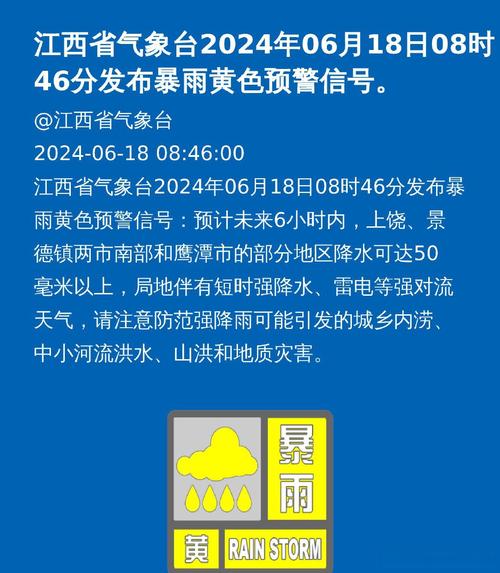 江西省遂川县发布暴雨黄色预警_2
