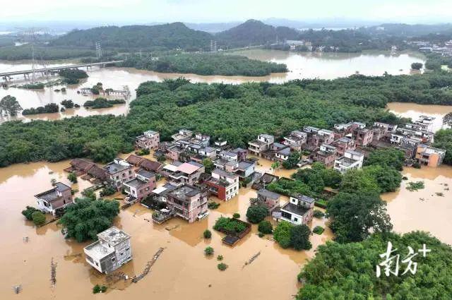珠江流域暴雨区内部分中小河流或发生超警洪水