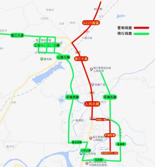 时长2年,国道G225海榆西线昌江段将实施交通管制