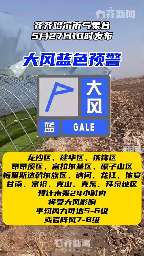 黑龙江省双鸭山市发布大风蓝色预警_6