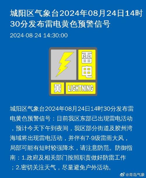 甘肃省泾川县发布雷电黄色预警_1