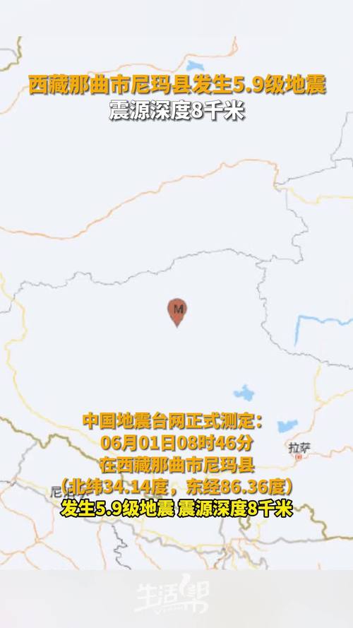西藏那曲市尼玛县发生3.7级地震 震源深度10千米