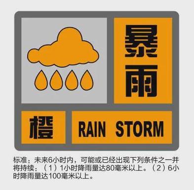 河南省固始县发布暴雨橙色预警