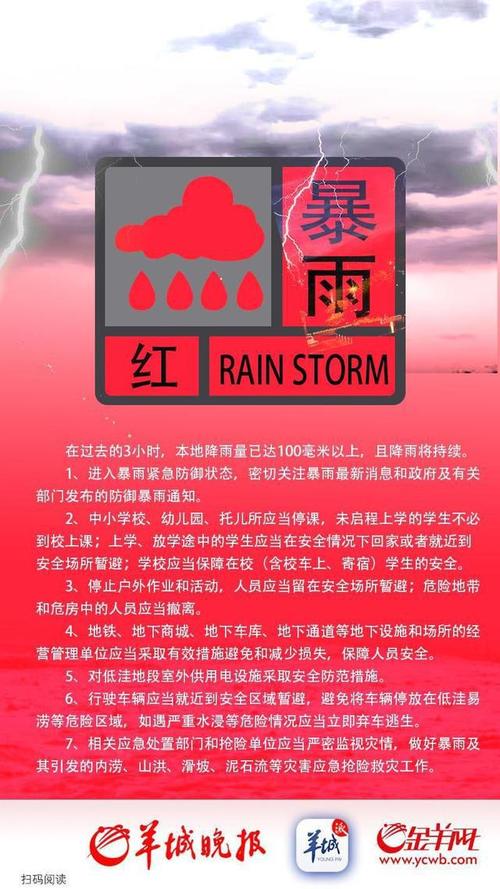 河南省平顶山市发布暴雨红色预警