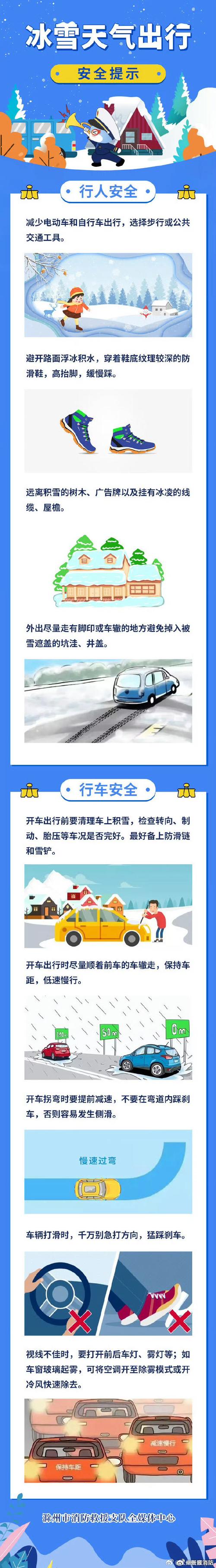雪天出行 这些安全提示请收好→