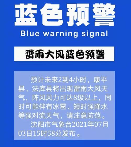 吉林省大安市发布雷暴大风蓝色预警