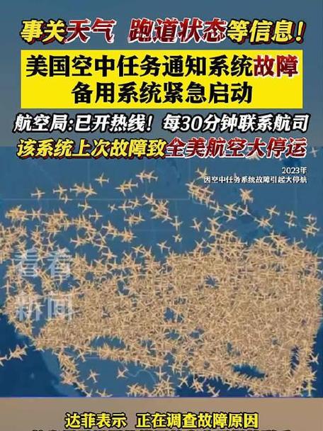 美国空中任务通知系统出故障 备用系统已启用