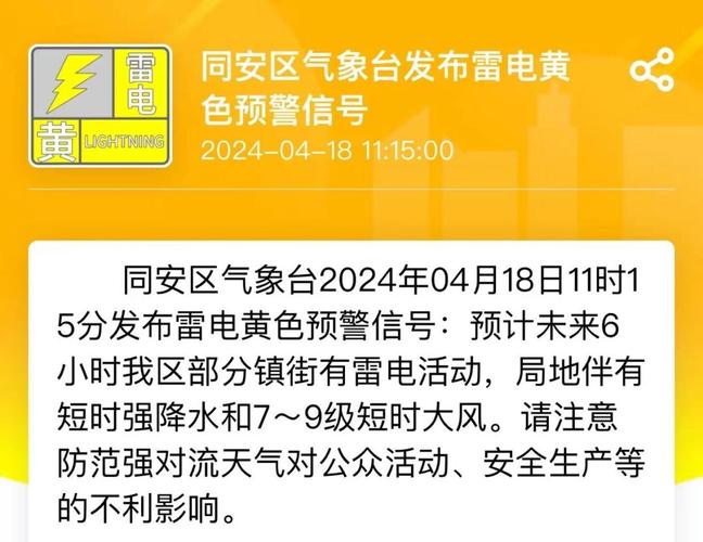 福建省翔安区发布大风黄色预警_2