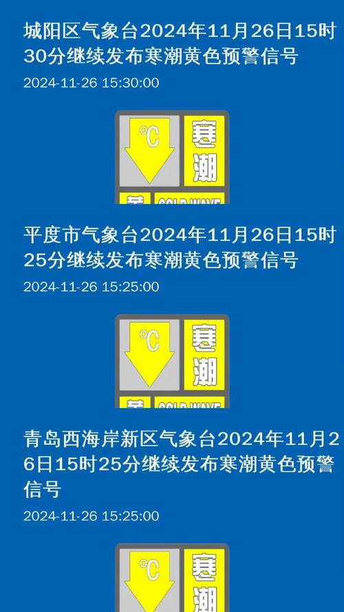 山东省青岛市发布高温黄色预警