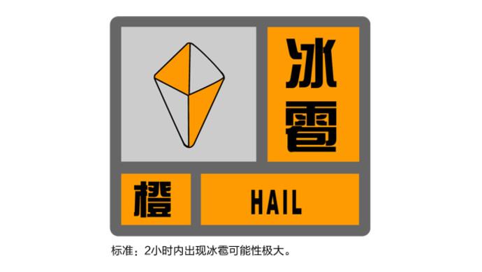黑龙江省绥芬河市发布冰雹橙色预警