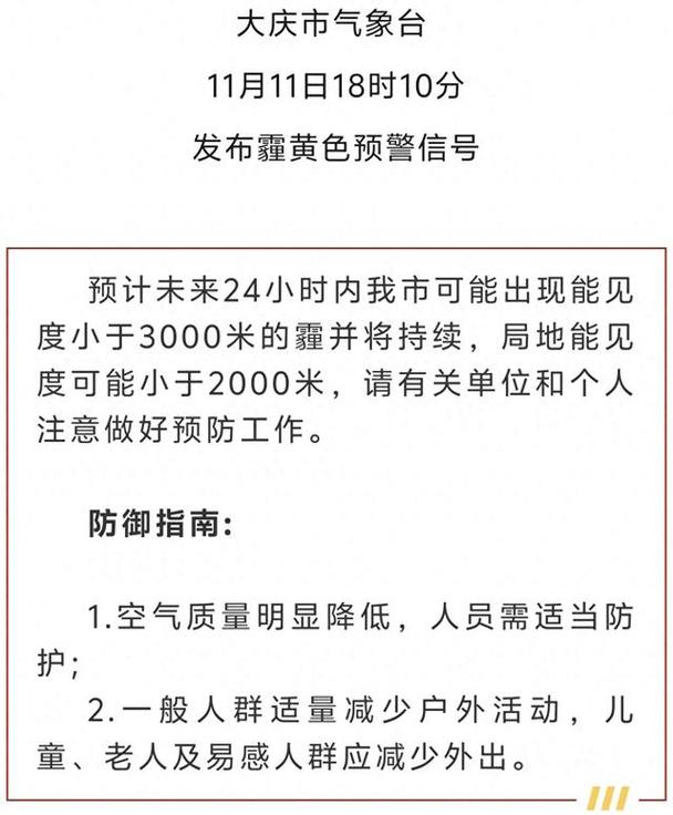 黑龙江省哈尔滨市气象台发布霾黄色预警信号